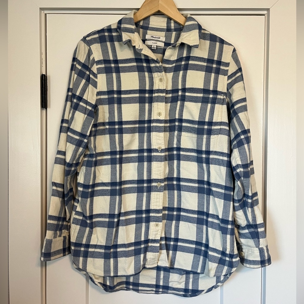 Madewell Flannel Classic Ex-Boyfriend Shirt in Akiva Plaid